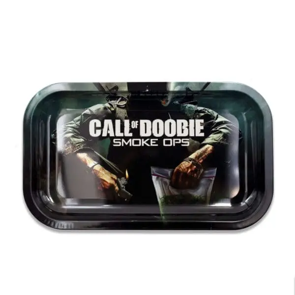 Call of Doobie Metal Rollin' Tray - Haze Smoke Shop USA