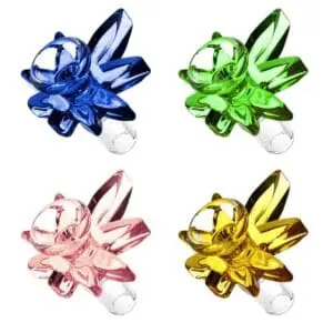 Cannabis Leaf Glass Herb Slide Herb Slides - Haze Smoke Shop USA