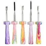 Colorful Resin Dab Tool - 5" 5pcs