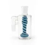 Colorful Swirl Handblown Glass Showerhead Perc Ash Catcher Ash Catchers - Haze Smoke Shop USA