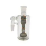 Colorful Swirl Handblown Glass Showerhead Perc Ash Catcher - Haze Smoke Shop USA