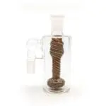 Colorful Swirl Handblown Glass Showerhead Perc Ash Catcher - Haze Smoke Shop USA