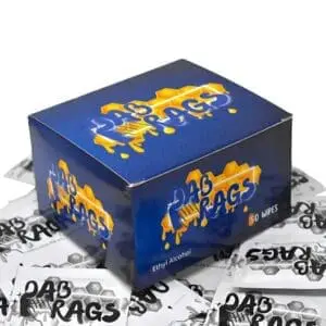 Dab Rags Ethyl Alcohol Wipes 50pcs Bong Cleaners - Haze Smoke Shop USA