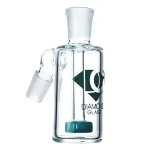 Diamond Glass Diamond Jewel Ashcatcher - 14mm Male - Haze Smoke Shop USA