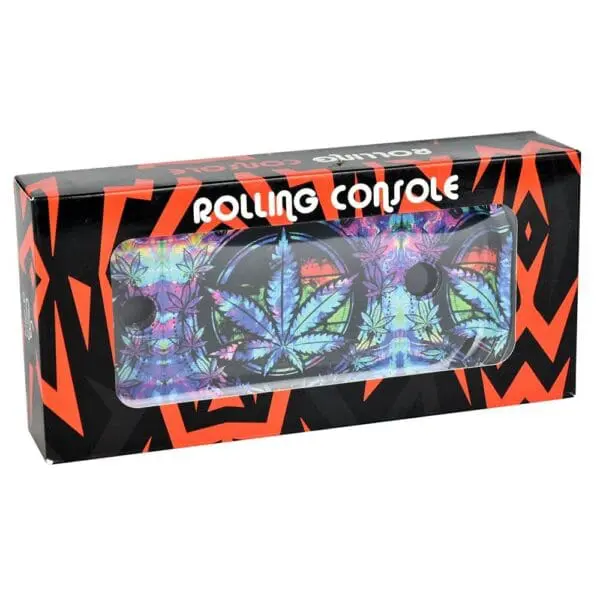 Elevated Metal Rolling Tray & Cone Loader Kit - Tie Dye Leaf - Haze Smoke Shop USA