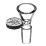 Embossed Leaf Bong Bowl - Haze Smoke Shop USA