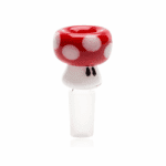 Empire Glass Works Red Mushroom Bowl