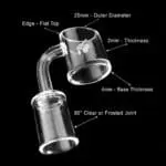 Fat Bottom Quartz Banger – 90° - Haze Smoke Shop USA - Vaporizers Super Store