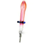 Fumed Glass Footed Honey Straw - Image 2