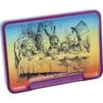 Fujima Trippy Alice Rolling Tray Stash Box - 8"x5.75" - 6pc Display - Haze Smoke Shop USA