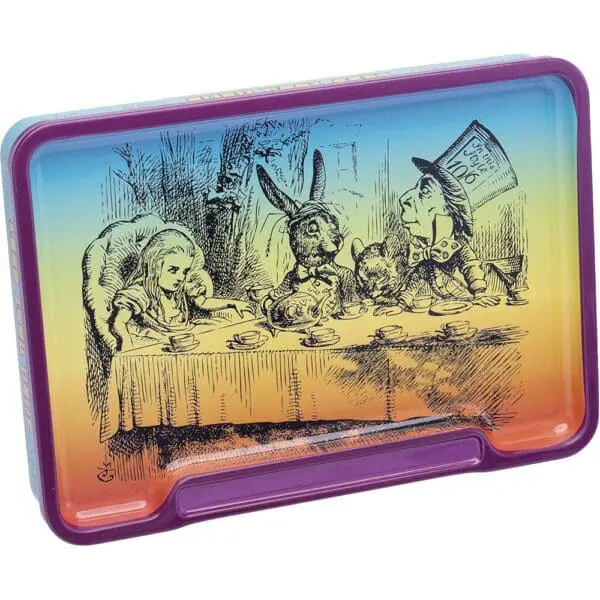 Fujima Trippy Alice Rolling Tray Stash Box - 8"x5.75" - 6pc Display - Haze Smoke Shop USA