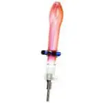 Fumed Glass Footed Honey Straw - Haze Smoke Shop USA - Vaporizers Super Store