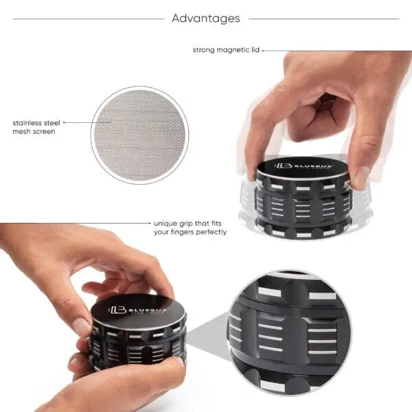 GA Aluminum Grinder - Haze Smoke Shop USA