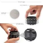 GA Aluminum Grinder Gold - Haze Smoke Shop USA
