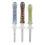 Glass Dab Straw with 10mm Quartz Tip