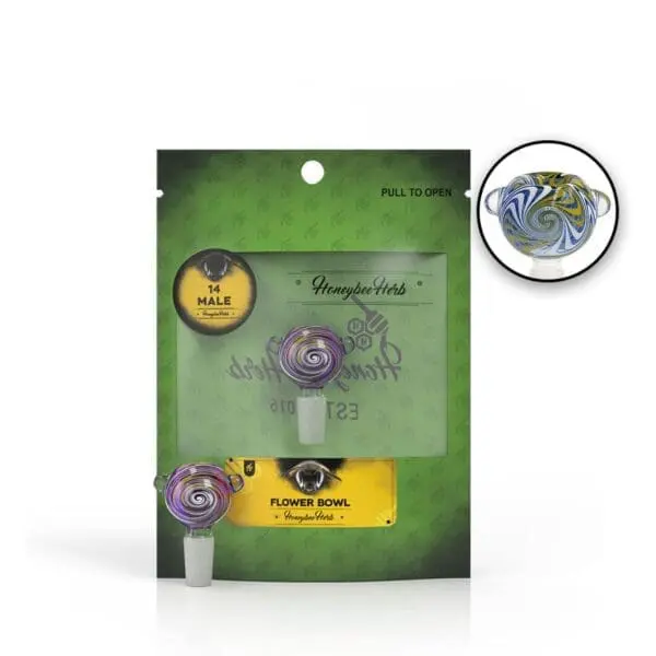 Glass Flower Bowl - Haze Smoke Shop USA