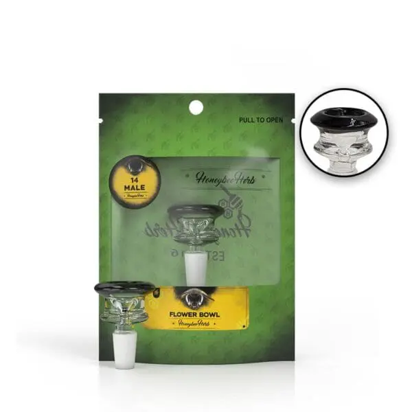 Glass Flower Bowl (FB-3) - Haze Smoke Shop USA