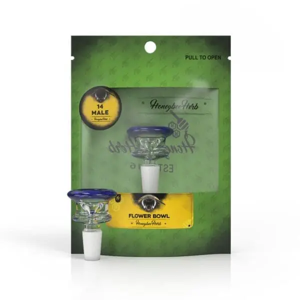 Glass Flower Bowl (FB-3) - Haze Smoke Shop USA