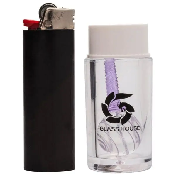 with lighter