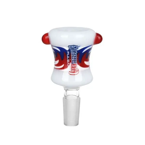 Grateful Dead Bolt Red White Blue Wig Wag Herb Slide - 9pcs - Haze Smoke Shop USA