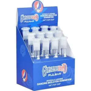 Grateful Dead x Pulsar Glass Downstem - 14mm F - 12pcs Bong Downstems - Haze Smoke Shop USA