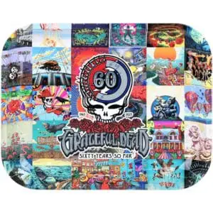 Grateful Dead x Pulsar Large Metal Rolling Tray - 60th Anniversary - 13"x11" - Haze Smoke Shop USA