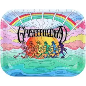 Grateful Dead x Pulsar Large Metal Rolling Tray - Under The Rainbow - 13"x11" Rolling Trays - Haze Smoke Shop USA
