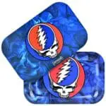 Grateful Dead x Pulsar Rolling Tray Kit - 11"x7" - Steal Your Face Swirls Rolling Trays - Haze Smoke Shop USA