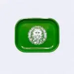 Green Man Metal Rolling Tray, 7” x 5.5” Rolling Trays - Haze Smoke Shop USA