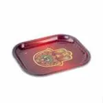 Hamsa Red Metal Tray - Haze Smoke Shop USA