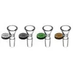 Herb Slide w/ Embossed Leaf Tab - 14mm Male