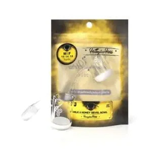 Honey & Milk Bevel Bowl Quartz Banger - 45° - Haze Smoke Shop USA - Vaporizers Super Store