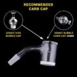 Honey & Milk Bevel Quartz Banger - 45° - Haze Smoke Shop USA - Vaporizers Super Store