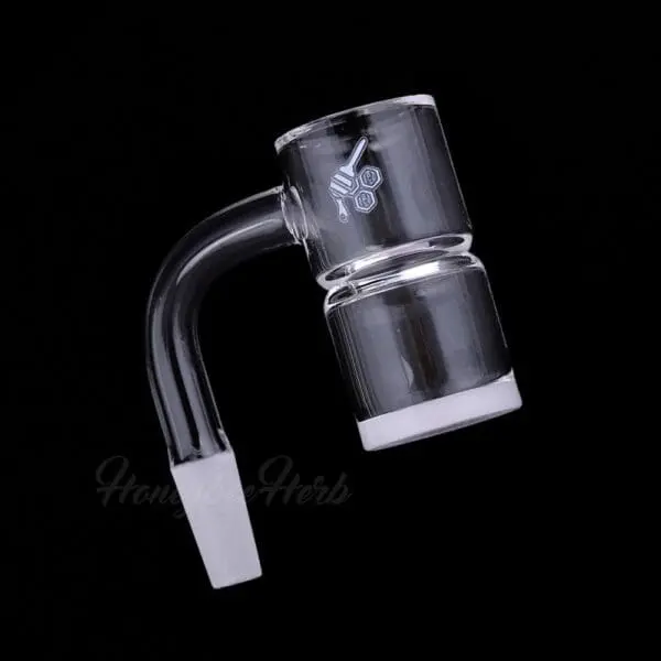 Honey & Milk Bevel Splash Bucket Quartz Banger - 90° - YL - Haze Smoke Shop USA - Vaporizers Super Store