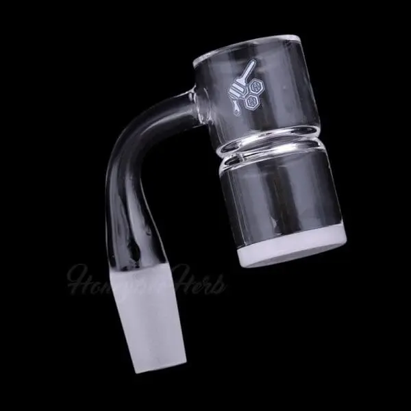 Honey & Milk Bevel Splash Bucket Quartz Banger - 90° - YL - Haze Smoke Shop USA - Vaporizers Super Store