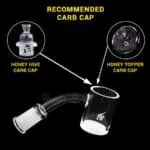 Honey & Milk Quartz Banger - 45° - Haze Smoke Shop USA - Vaporizers Super Store - recommended cap