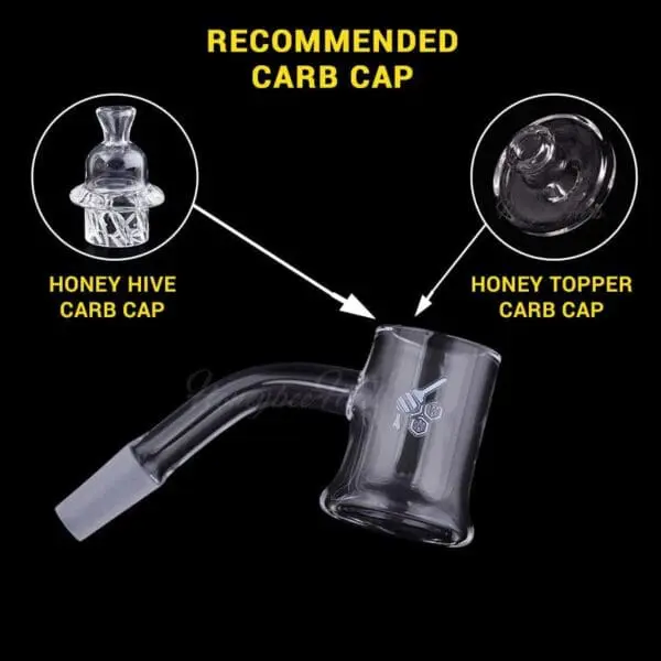 Honey Mug Quartz Banger - 45° - Haze Smoke Shop USA - Vaporizers Super Store - recommended cap