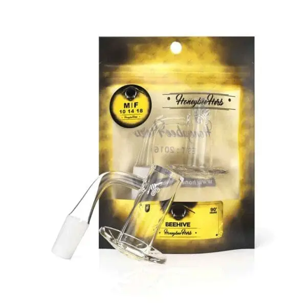 Honeybee Herb Beehive Quartz Banger - Haze Smoke Shop USA