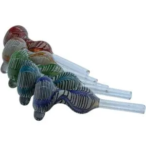 LA Pipes Wrap-n-Rake Bubble Pull-Stem Slide Bowl - Haze Smoke Shop USA