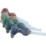 LA Pipes Wrap-n-Rake Bubble Pull-Stem Slide Bowl - Haze Smoke Shop USA