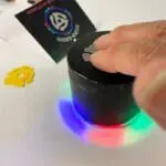 LED Light Show Herb Grinder - Magnetic Lid - 4 Piece - 2.5" - Hazesmoke shop usa