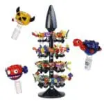 Lookah Glass Novelty Herb Slides and Display Tree - 14mm M - 48pcs Herb Slides - Haze Smoke Shop USA