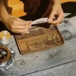 Marley Natural Black Walnut Rolling Tray - Haze Smoke Shop USA