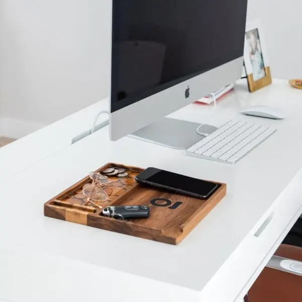 Ongrok Premium Natural Acacia Wood Tray - 9.5" x 9.5" - Haze Smoke Shop USA