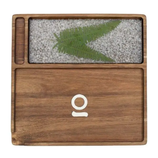 Ongrok Premium Natural Acacia Wood Tray - 9.5" x 9.5" - Haze Smoke Shop USA