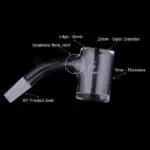 Original Bevel Quartz Banger - 45° - Haze Smoke Shop USA - Vaporizers Super Store