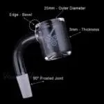 Original Bevel Quartz Banger - 90° - Haze Smoke Shop USA - Vaporizers Super Store - size 2