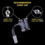Original Bevel Quartz Banger - 90° - Haze Smoke Shop USA - Vaporizers Super Store - figure with explanation