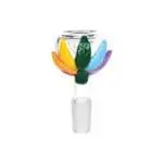 Pride Leaf Glass Herb Slide - 14mm M - 5pcs - Haze Smoke Shop USA
