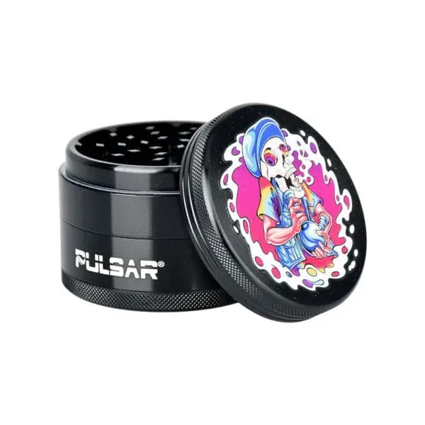 Pulsar Artist Series Grinder - 2.5" - 4 Piece - Haze Smoke Shop USA